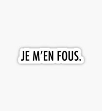 I don't care. Sticker