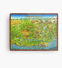 Stardew Valley Map Metal Print