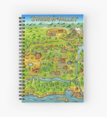 Stardew Valley Map Spiral Notebook