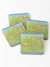 Stardew Valley Map Coasters