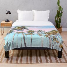 Kokosnuss-Palmen #redbubble #decor #buyart Fleecedecke