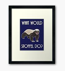What would Stoffel do? Framed Print