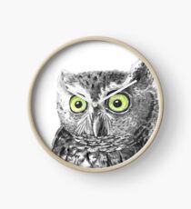 Owl portrait Clock