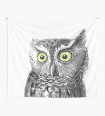 Owl portrait Wall Tapestry