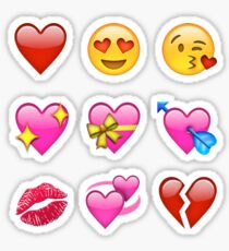 Pegatina Smilies Emoji (Paquete de amor)