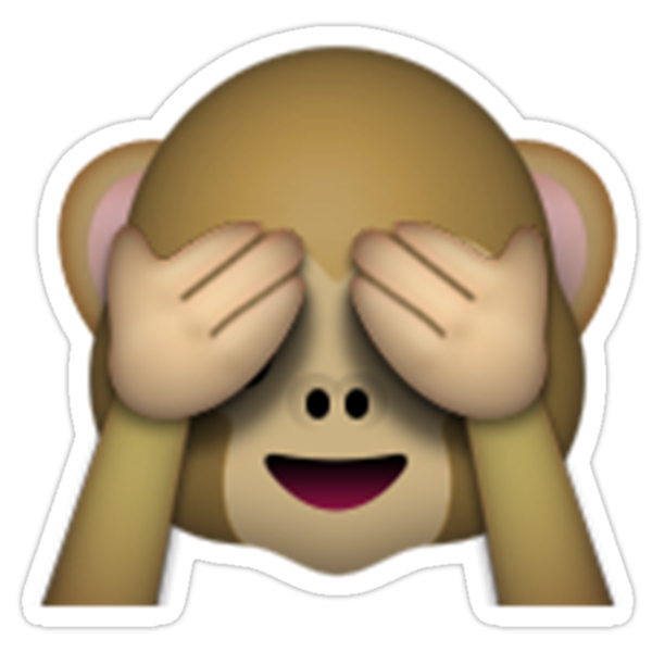 copy and paste emojis monkey hiding