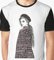 Emma Watson Feminism Design Graphic T-Shirt