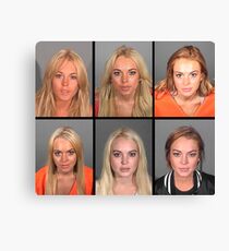 LINDSAY LOHAN MUGSHOTS Canvas Print