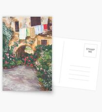 Sunlit courtyard Postcards