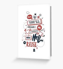 LITTLE HELL Greeting Card