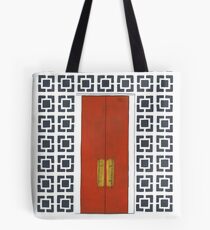 Palm Springs Orange Door and Breeze Blocks Tote Bag