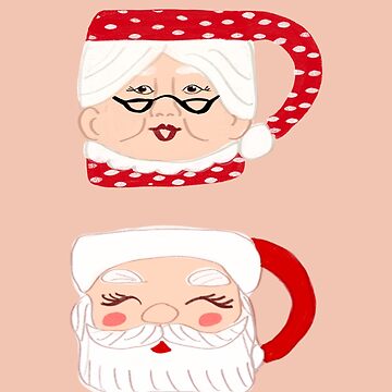 Mrs. Claus' Bakery Pink Santa Mug