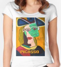 Camiseta entallada de cuello redondo loco Picasso