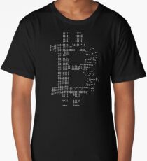 Bitcoin Cryptocurrency cryptocurrency logo gray Long T-Shirt