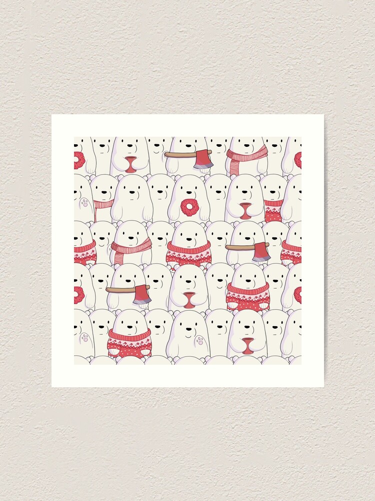 Alternate view of Ice Bear's sweater weather Art Print