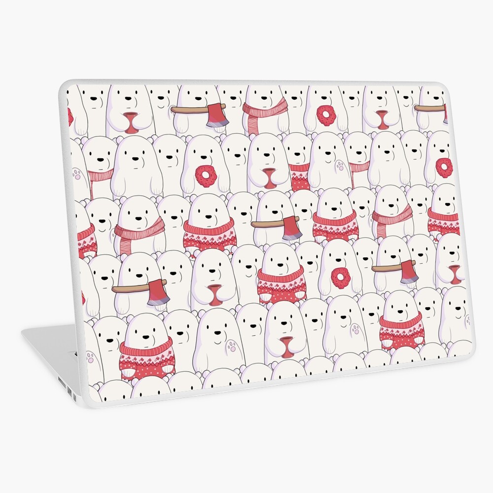Ice Bear's sweater weather Laptop Skin