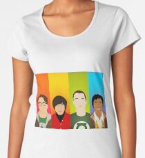 Die Big Ben Theorie - Umrisse Frauen Premium T-Shirts