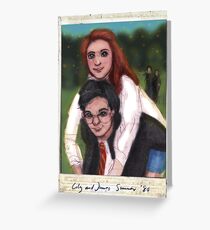 James and Lily 1980 Greeting Card