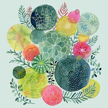 Artwork thumbnail, Succulent Circles by jbroxon