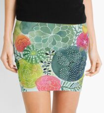 Succulent Circles Mini Skirt