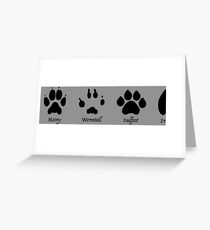 Moony, Wormtail, Padfoot, and Prongs Greeting Card