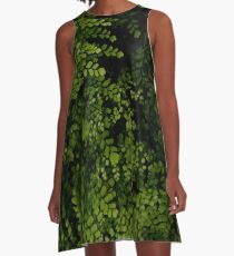 Small leaves. A-Line Dress