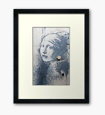 Banksy - "The Girl With a Pierced Eardrum" Framed Print