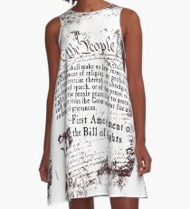 FIRST Amendment US Constitution A-Line Dress