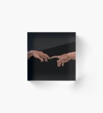 The Creation of Adam Acrylic Block