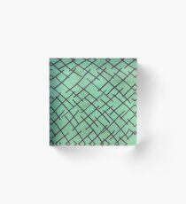 Crossing lines Acrylic Block