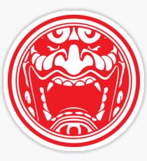 Oni Mask Red Sticker