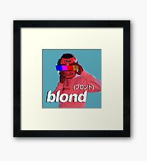 Frank Ocean Blond Helmet Logo Framed Print