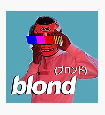 Frank Ocean Blond Helmet Logo Photographic Print
