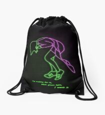 Greenlight (Lorde Lyrics ) Drawstring Bag