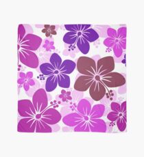 Pink Hibiscus Pattern Scarf