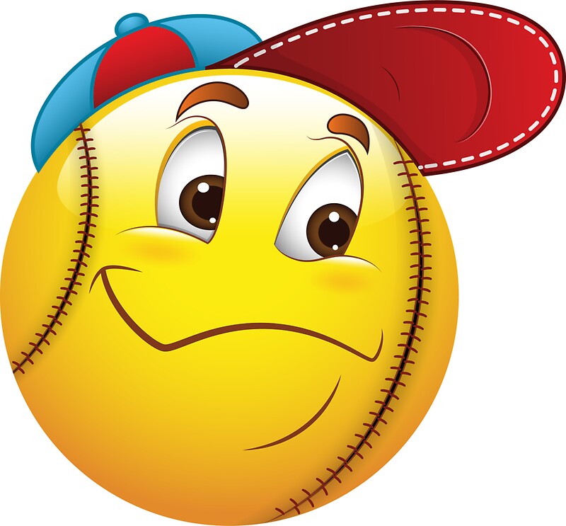 "Baseball Smiley Face Emoticon" Stickers by allovervintage Redbubble