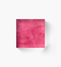Honeysuckle Bubble Dot Color Accent Acrylic Block
