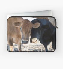 Peekaboo.... Bull & His Cow. Laptop Sleeve