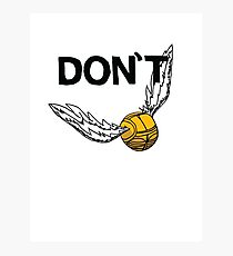 Don't Snitch Photographic Print