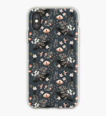 Black Crow and Butterflies iPhone Case