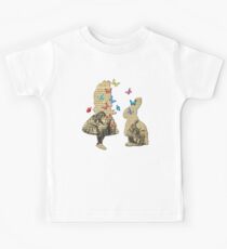 Alice & the Rabbit - Vintage Wonderland Book Kids Tee