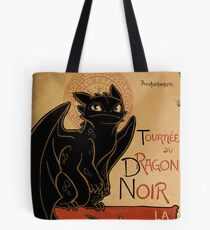 Le Dragon Noir Tote Bag