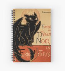 Le Dragon Noir Spiral Notebook