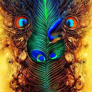 intricate peacock feather | Poster