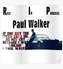 RIP Paul Walker Poster