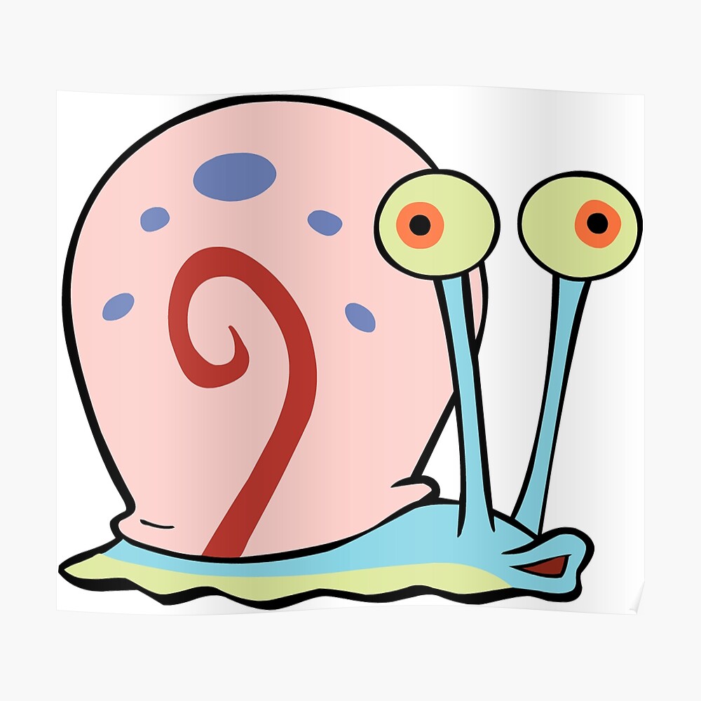 Gary The Snail Poster By Keepo Redbubble   Poster,840x830,f8f8f8 Pad,1000x1000,f8f8f8.u1 