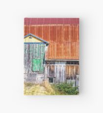 Old colorful barn Hardcover Journal