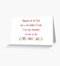 Christmas Lights Greeting Card