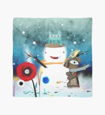 Aurora Australis Christmas Whimsical Stars Scarf