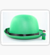 Finally a hat that fits the size of my brain Sticker